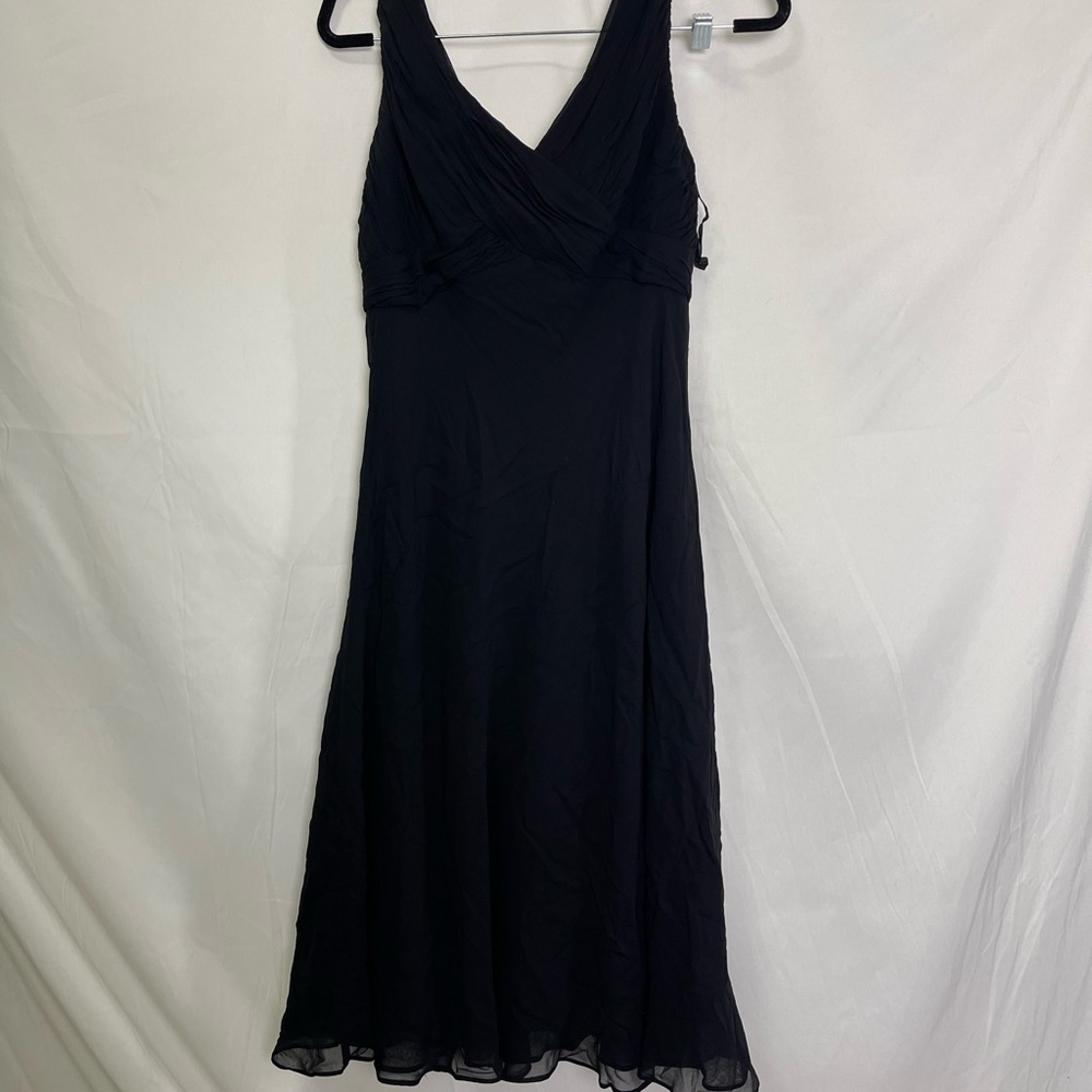 Classic black midi dress